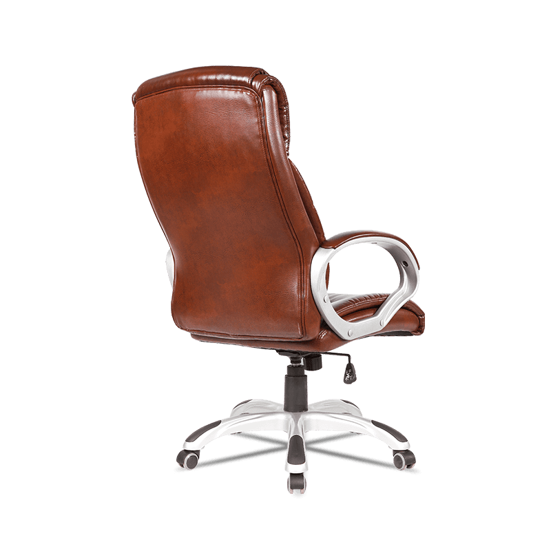 MC-7106 Executive PU Leather Swivel Task Chair with Armrests Lumbar Support