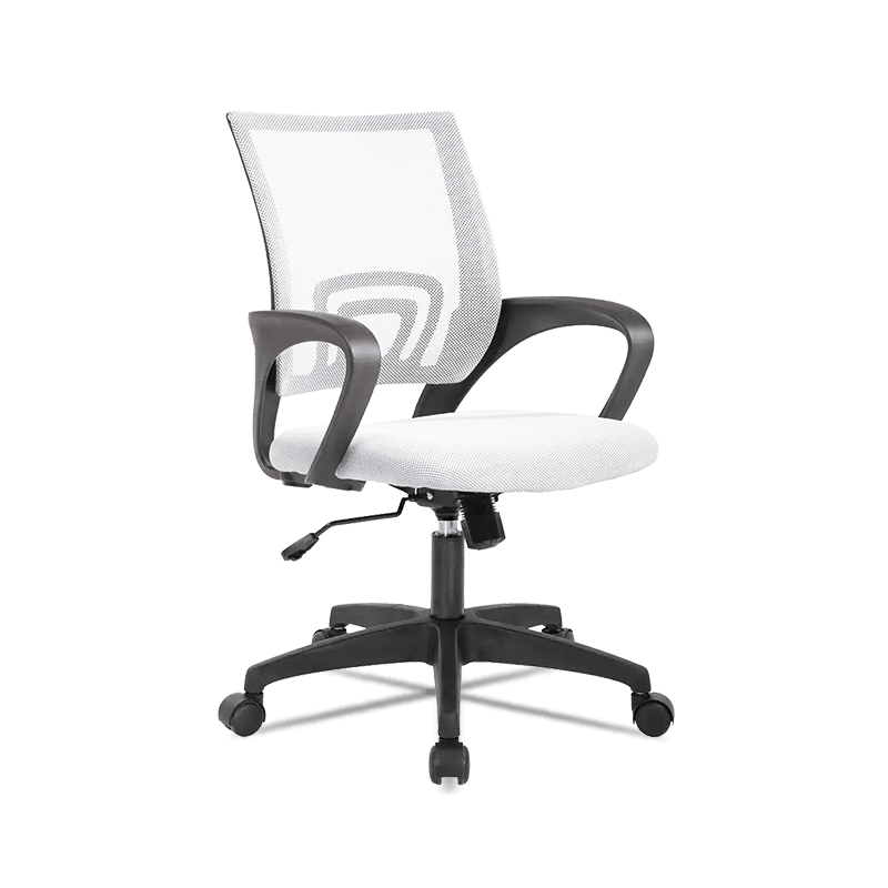 What are the advantages of using aluminum over steel for the frame of a mesh office chair?