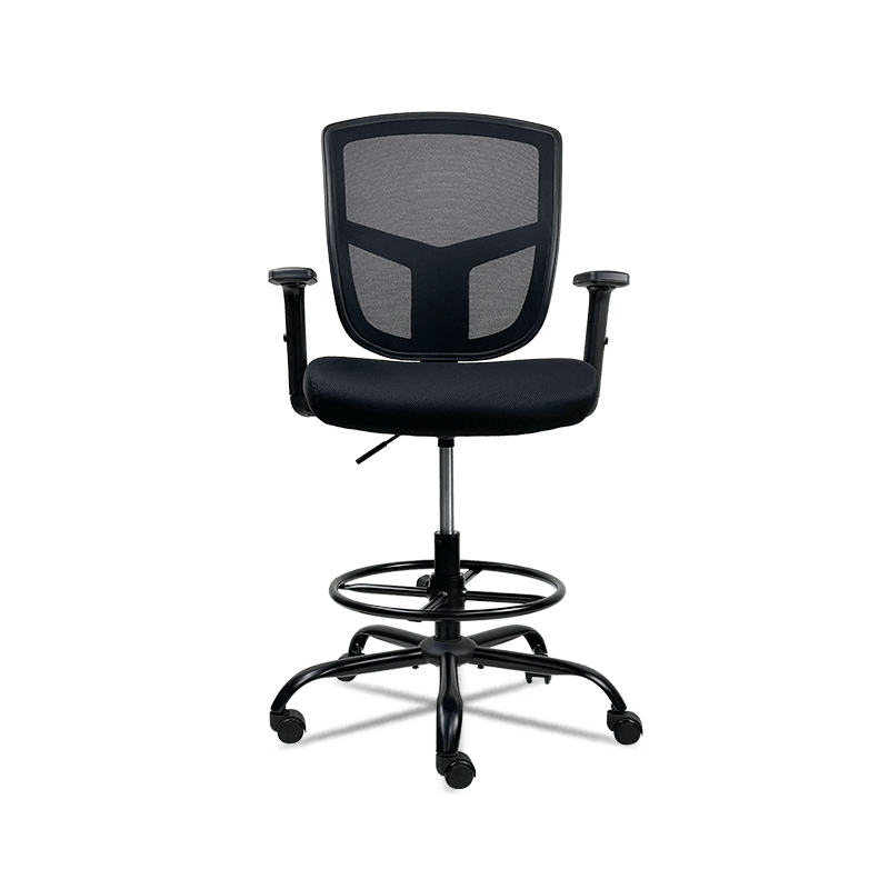 MC-7803 Quick Moveable Mid Back Mesh Office Chair Armrest Height Adjustable